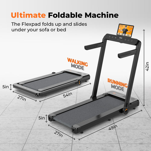 Treadmill that slides under bed sale