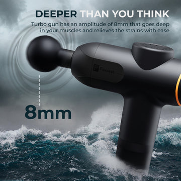 flexnest premium german-designed vibration gun massager Flexnest The Flexgun Massage Gun|Premium German-Design + 4 Silicone Coated  Heads & Long Battery Life Massager